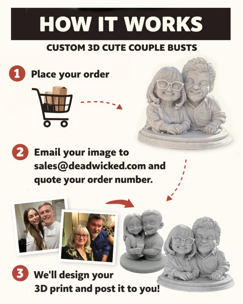 CUSTOM 3D PRINTED CUTE COUPLES